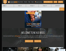 Tablet Screenshot of nexusmods.com